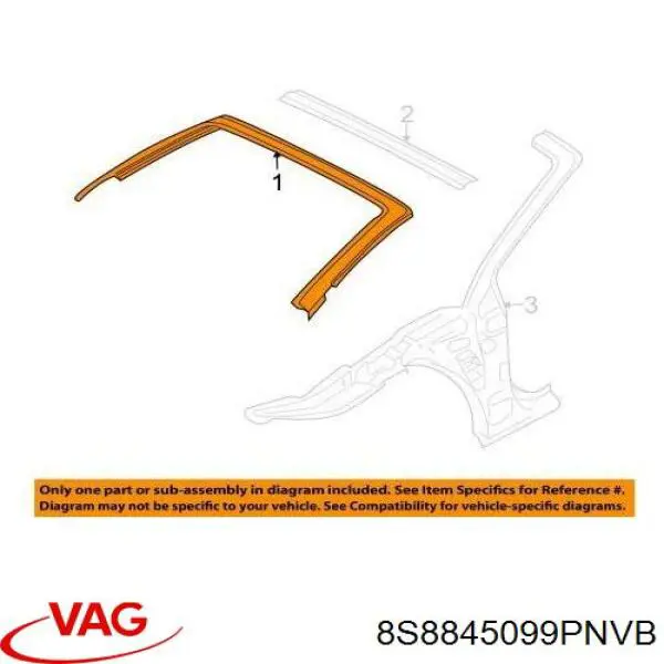 Стекло лобовое VAG 8S8845099PNVB цена, от 251.52 USD