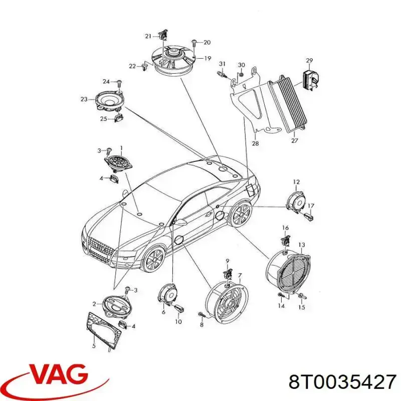  VAG 8T0035427 цена, от 2.26 USD
