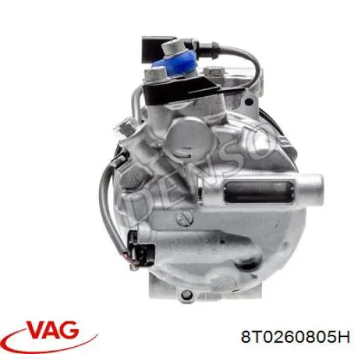 Компрессор системы кондиционирования VAG 8T0260805H цена, от 248.59 USD