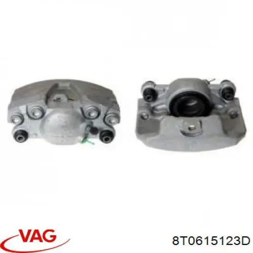 8T0615123D VAG Суппорт тормозной, передний, левый