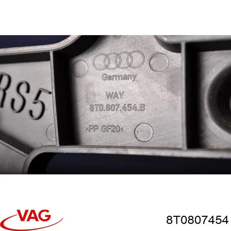 Купить 8T0807454 VAG Правый кронштейн крепления бампера заднего