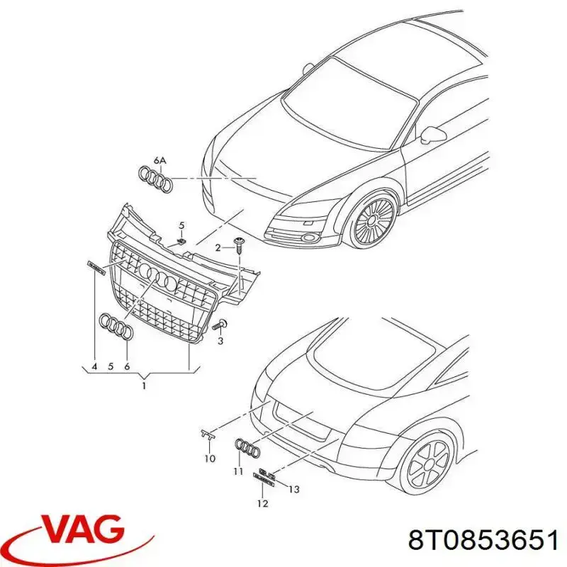 8T0853651 Original Engine Management 