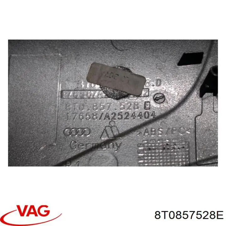 Правое зеркало 4F0857528CGRU VAG