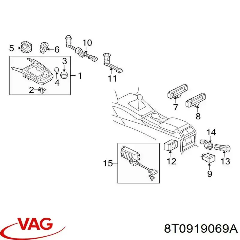  VAG 8T0919069A цена, от 45.10 USD