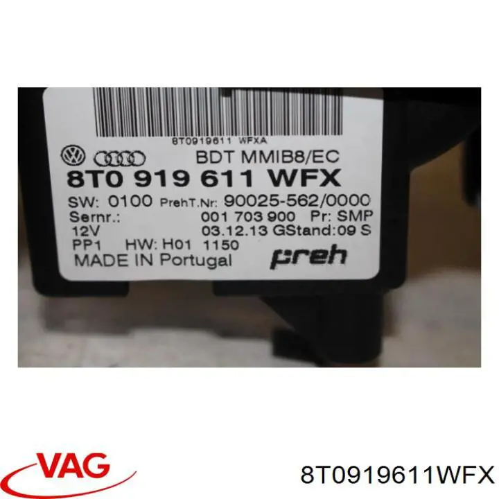 Купить 8T0919611WFX VAG Пульт управления магнитолой