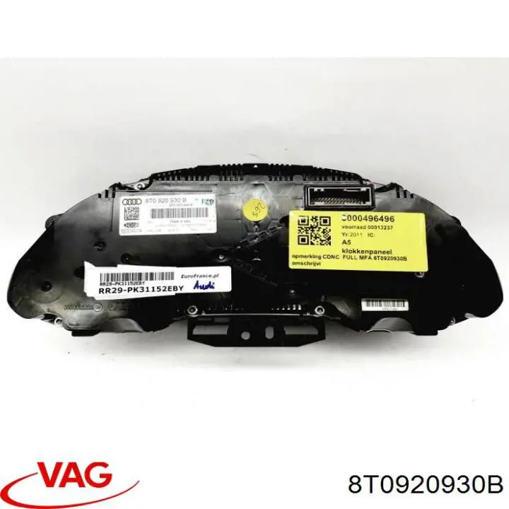 Приборная доска (щиток приборов) VAG 8T0920930B цена, от 1653.48 USD