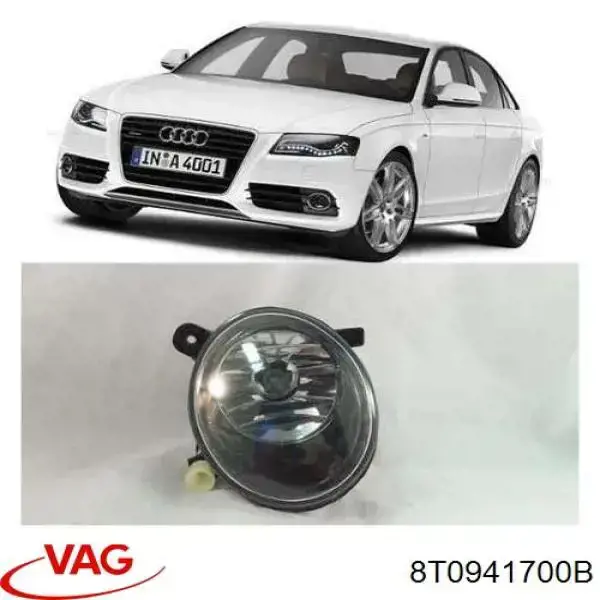 8T0941700B VAG Противотуманка правая