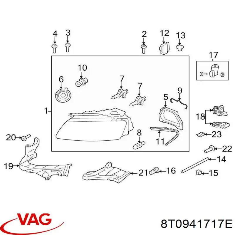  VAG 8T0941717E цена, от 18.40 USD