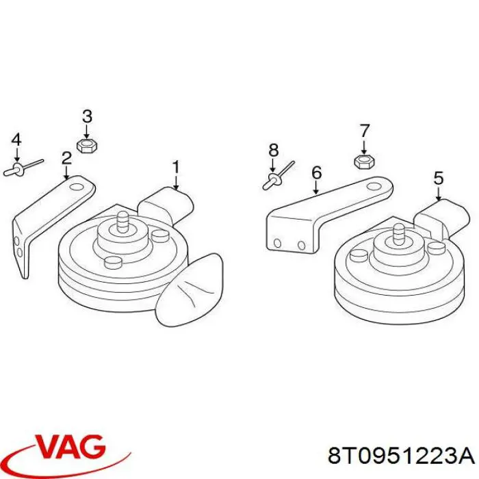  VAG 8T0951223A цена, от 10.72 USD
