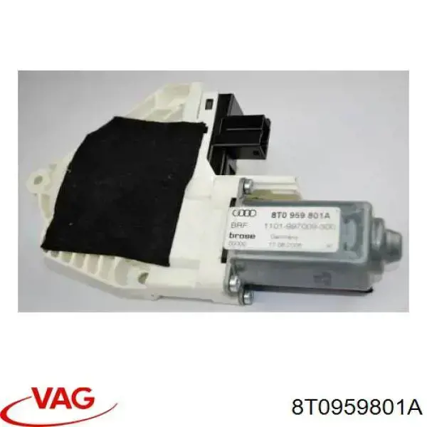 8T0959801A VAG motor de acionamento de vidro da porta dianteira esquerda