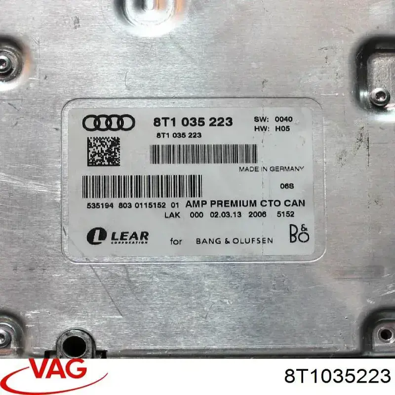 Купить 8T1035223 VAG Усилитель сигнала антенны