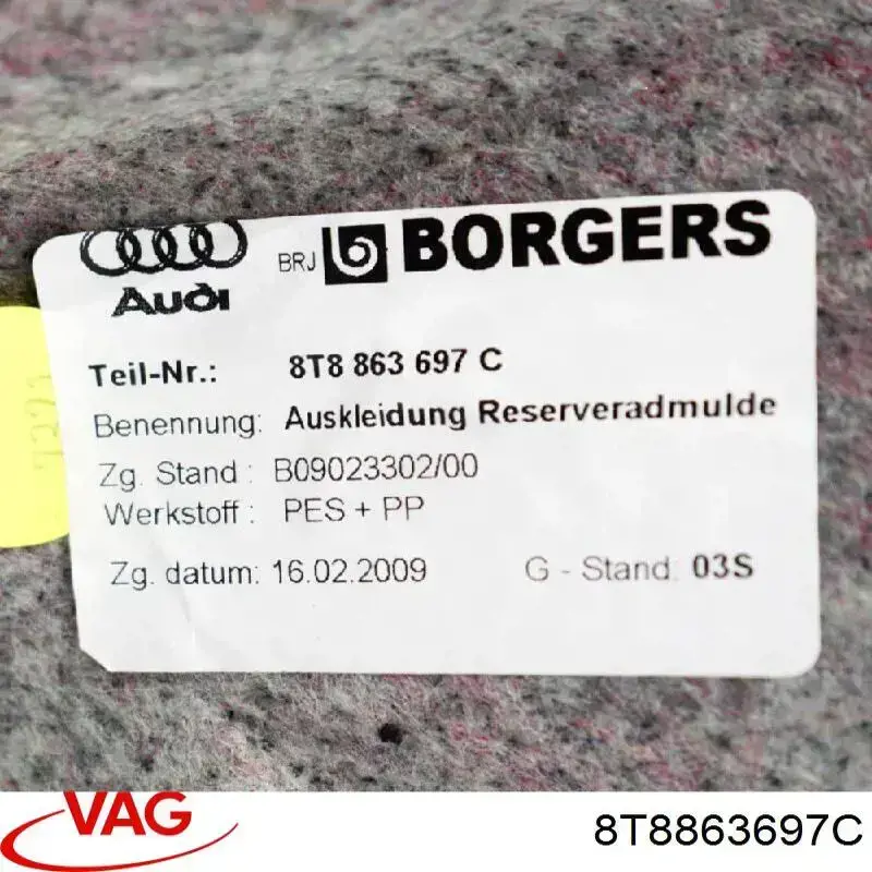  VAG 8T8863697C цена, от 33.90 USD