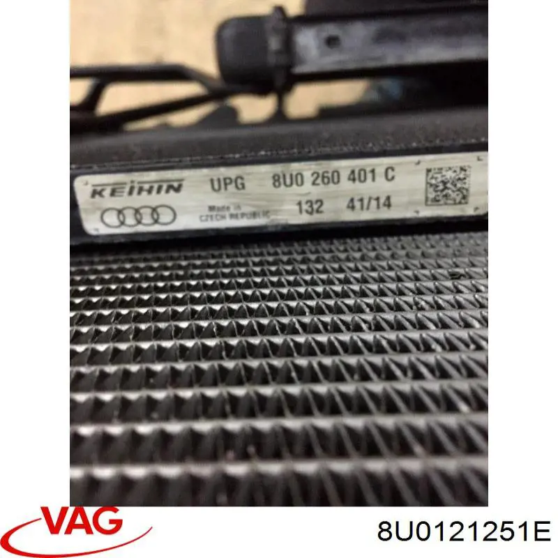 Купить 8U0121251D VAG Радиатор водяной