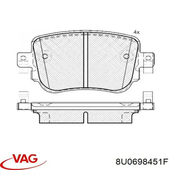 8U0698451F VAG/Skoda