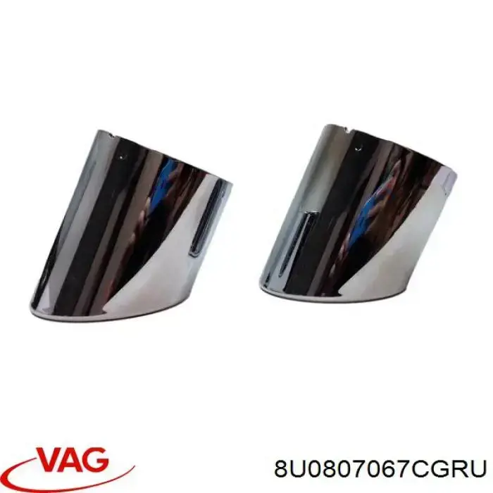 8U0807067CGRU VAG Бампер задний, верхняя часть