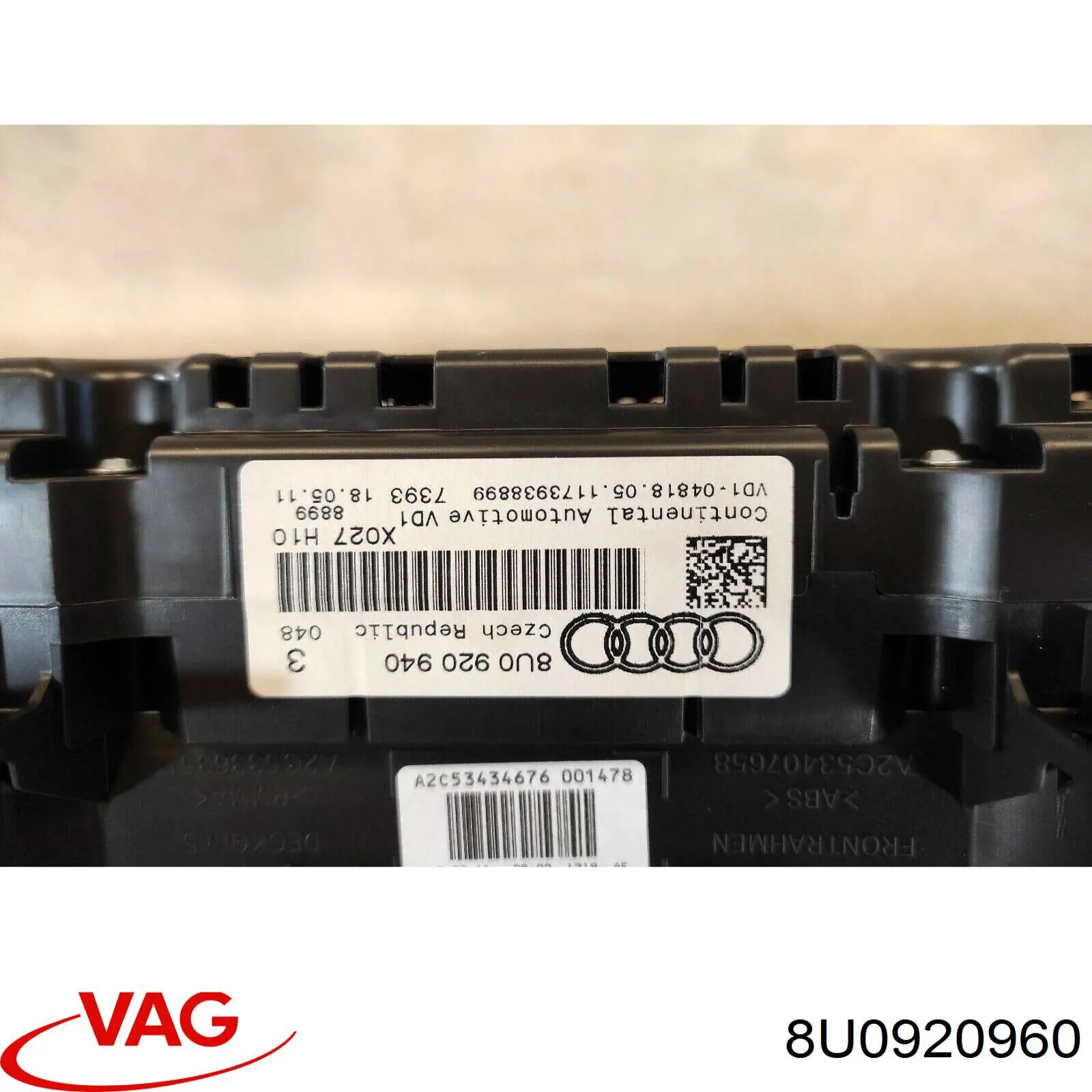 Приборная доска (щиток приборов) VAG 8U0920960 цена, от 434.60 USD