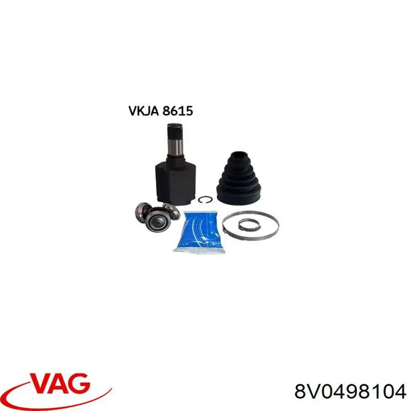 Купить 8V0498104 VAG Шарнир угловых скоростей передний правый