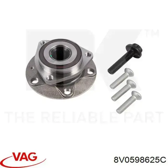 8V0598625C VAG Ступица колеса передняя