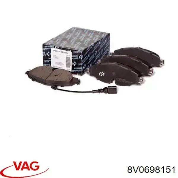 Купить 8V0698151 VAG Колодки тормозные