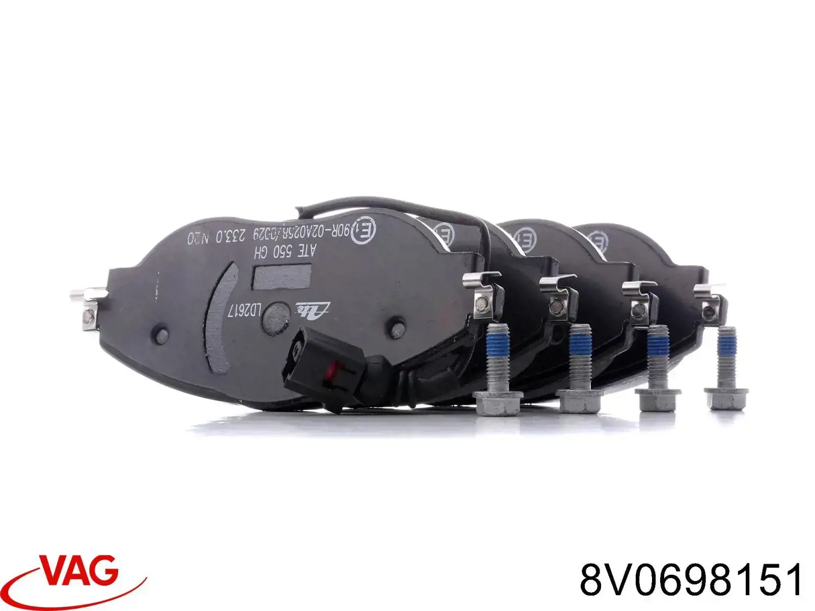 Тормозные колодки VAG 8V0698151