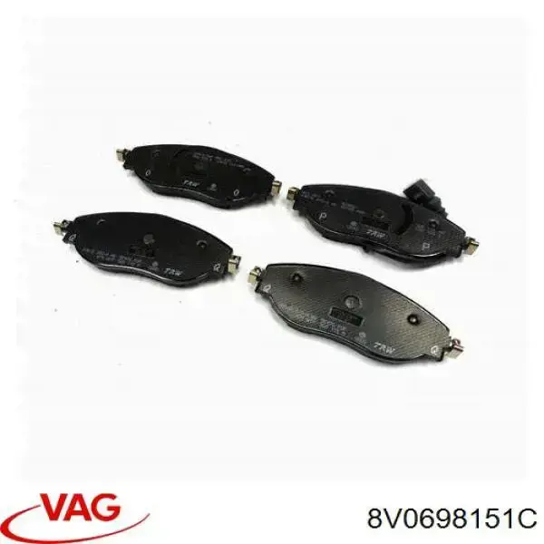 Купить 8V0698151C VAG Колодки тормозные