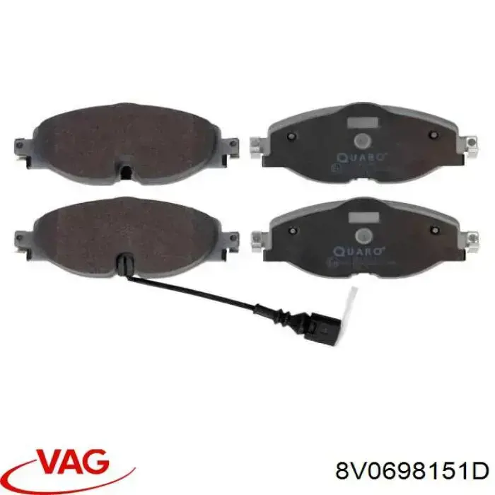 8V0698151D VAG колодки тормозные передние дисковые