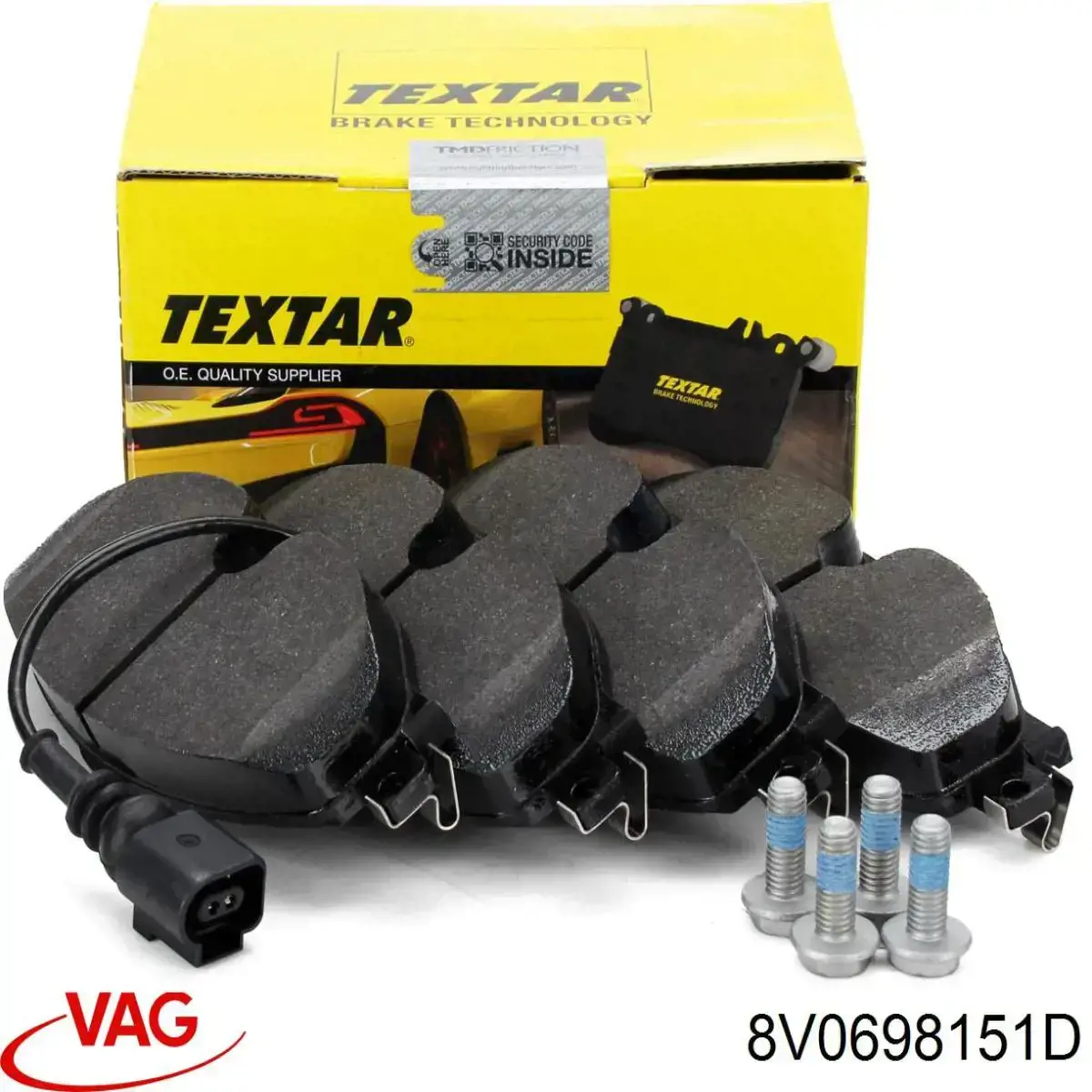 8V0698151D VAG Колодки передние