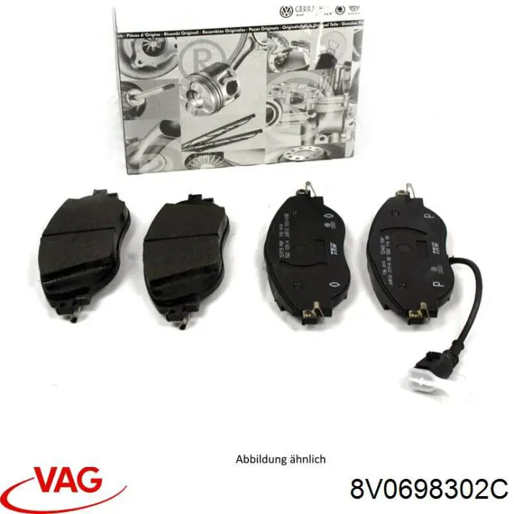 Колодки VAG 8V0698302C цена, от 50.28 USD