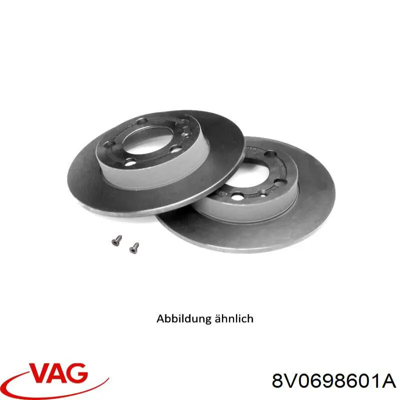 Задний тормозной диск VAG 8V0698601A цена, от 49.10 USD