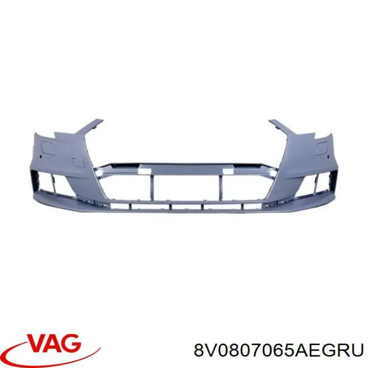 8V0807065AEGRU VAG Бампер передний в сборе