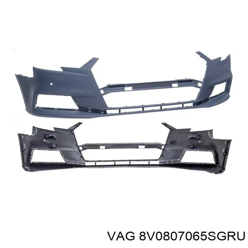 8V0807065S VAG Бампер передний в сборе