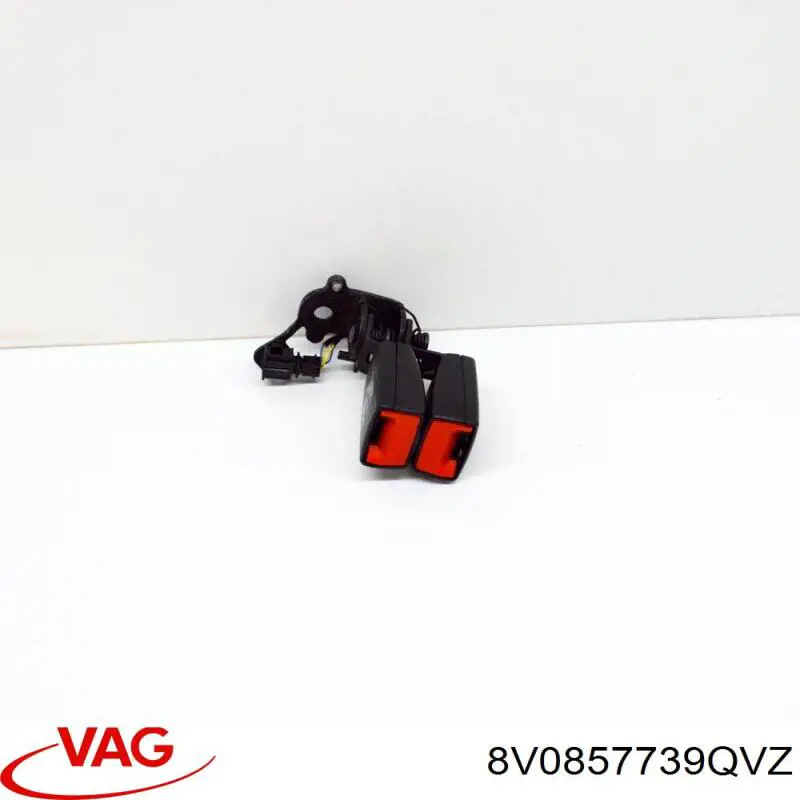 Купить 8V0857739AQVZ VAG Рычаг (замок) фиксации ремня безопасности задний левый
