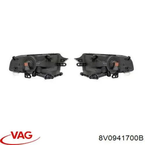 8V0941700B VAG luzes de nevoeiro direitas