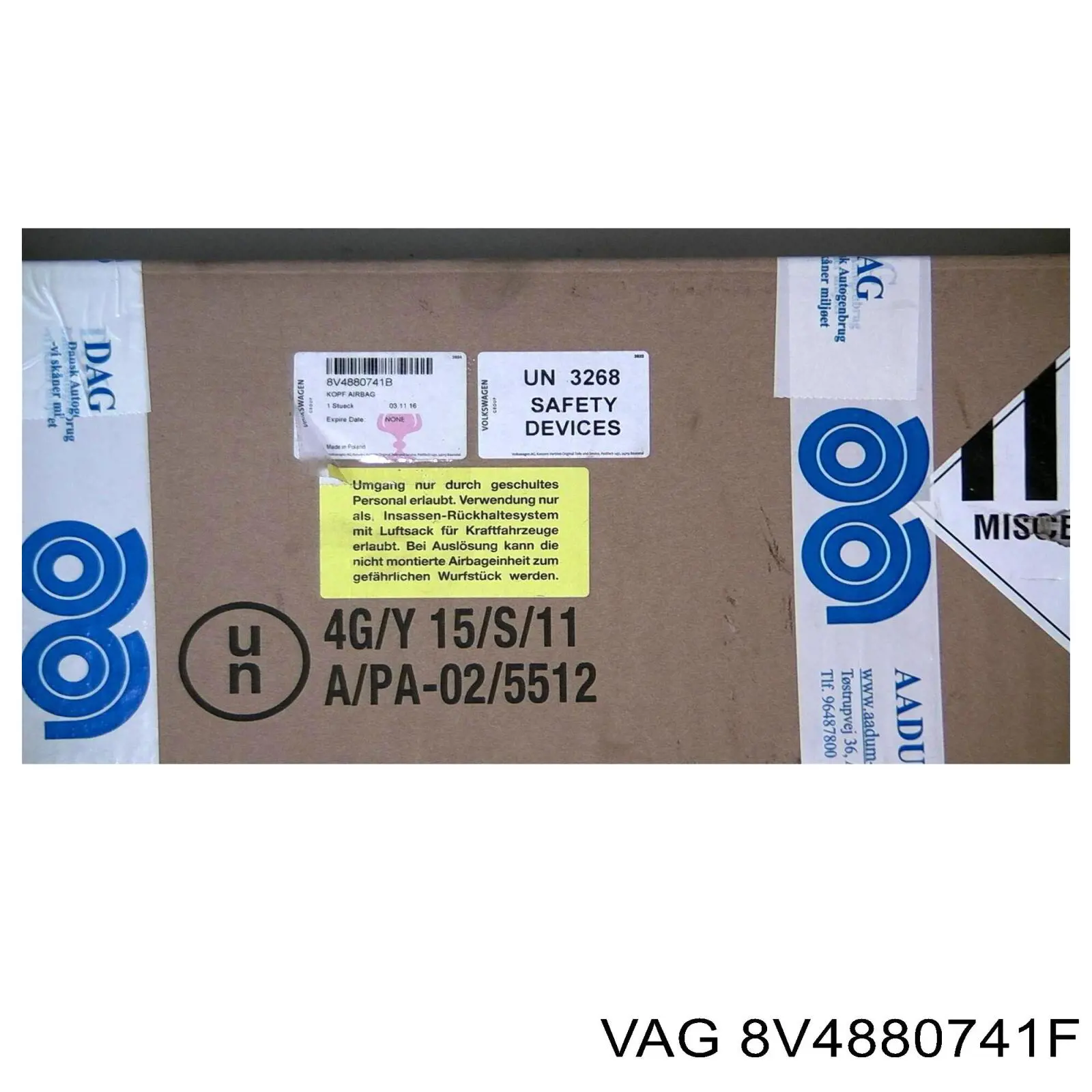 Подушка безопасности, сбоку левая VAG 8V4880741F цена, от 139.80 USD