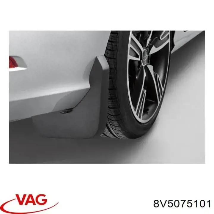 Protetores de lama traseiros, kit para Audi A3 (8VS)