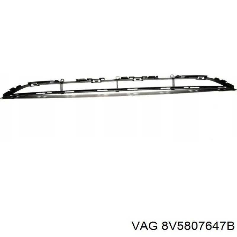 8V5807647B VAG grelha central do pára-choque dianteiro