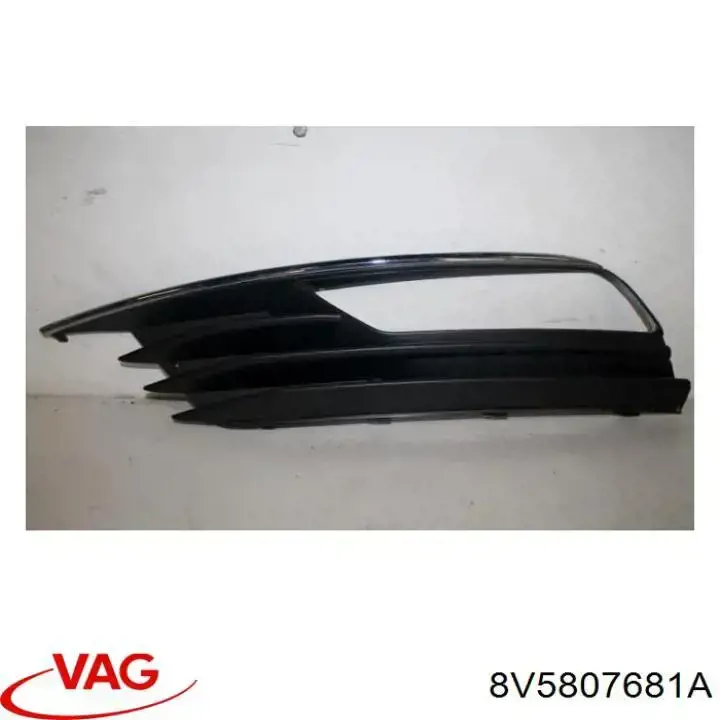 Решетка переднего бампера, левая VAG 8V5807681A цена, от 16.17 USD