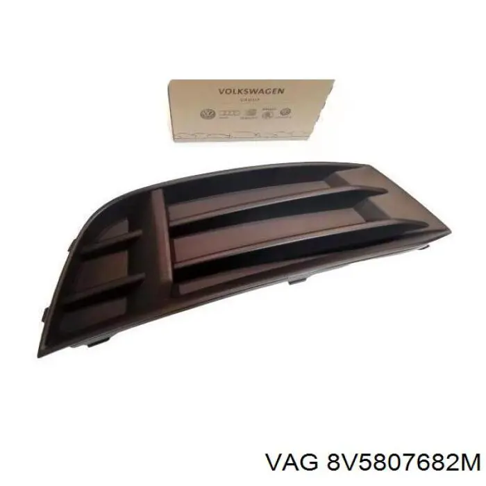 Решетка переднего бампера, правая VAG 8V5807682M цена, от 14.07 USD