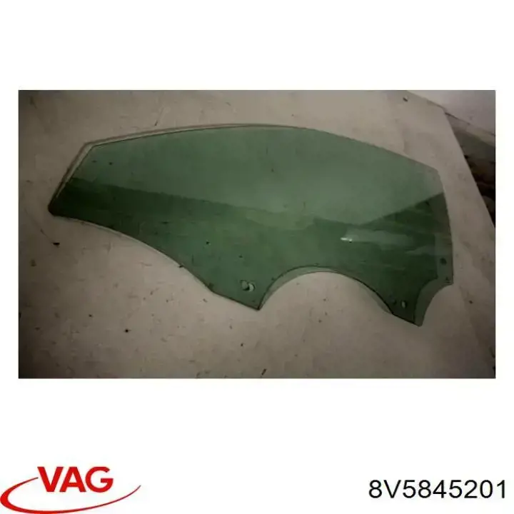 8V5845201 VAG Стекло двери передней левой
