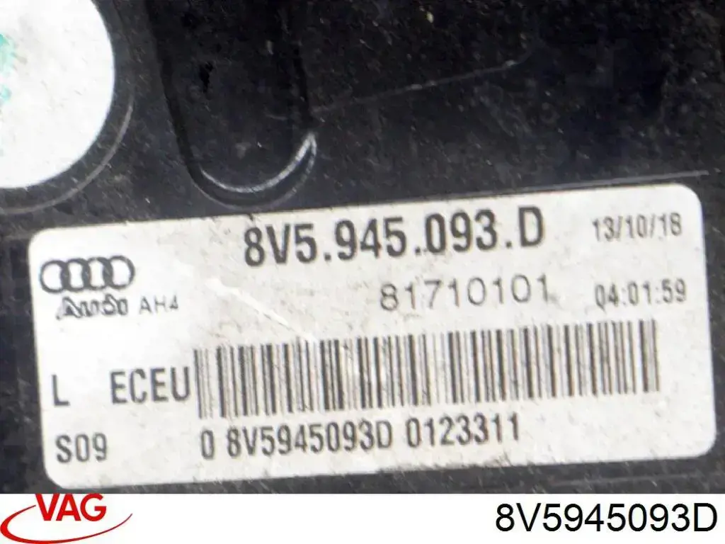 Фонарь задний левый, внутренний VAG 8V5945093D цена, от 223.66 USD