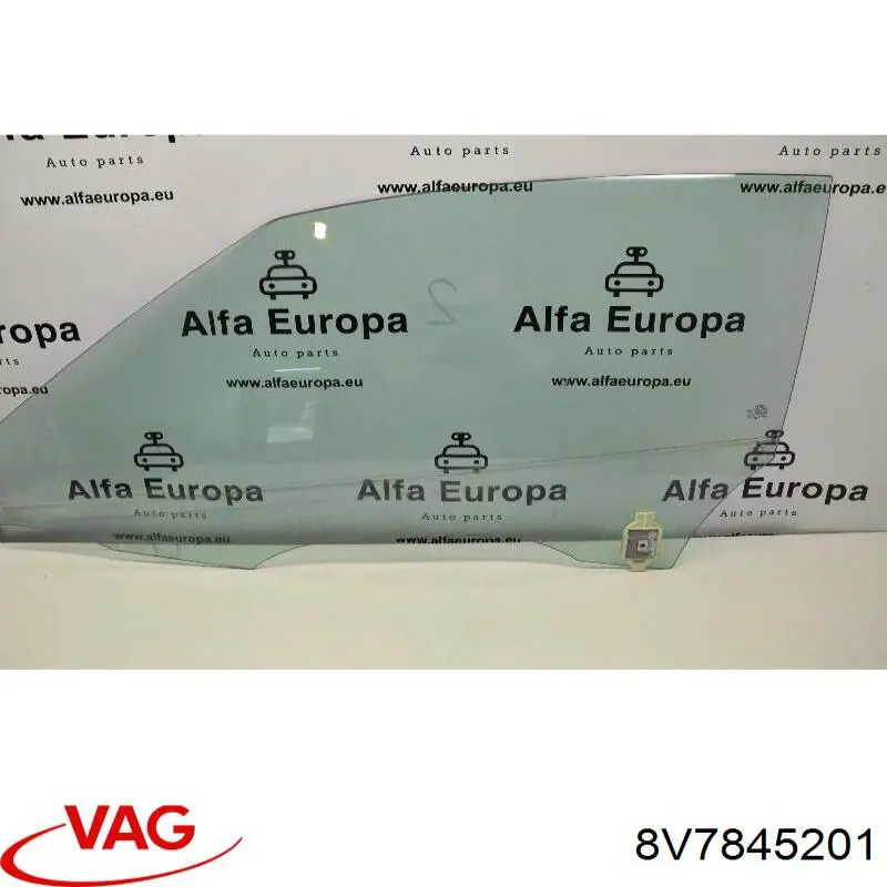 Окно (передней двери) двери VAG 8V7845201 цена, от 101.69 USD
