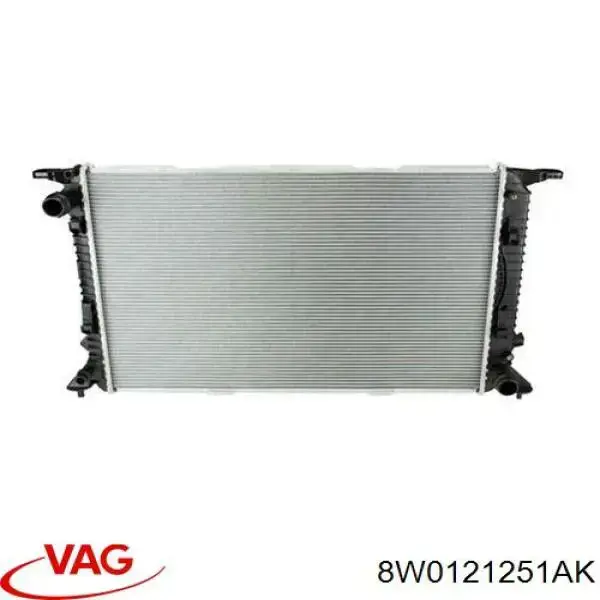 Compre 8W0121251AK VAG Radiador de esfriamento de motor