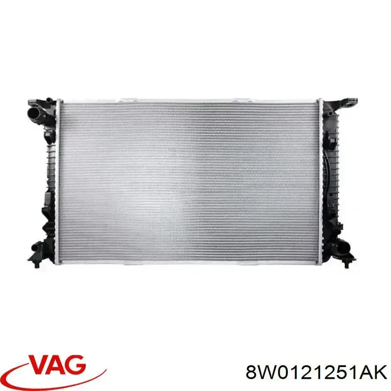 8W0121251AK VAG Radiador de esfriamento de motor