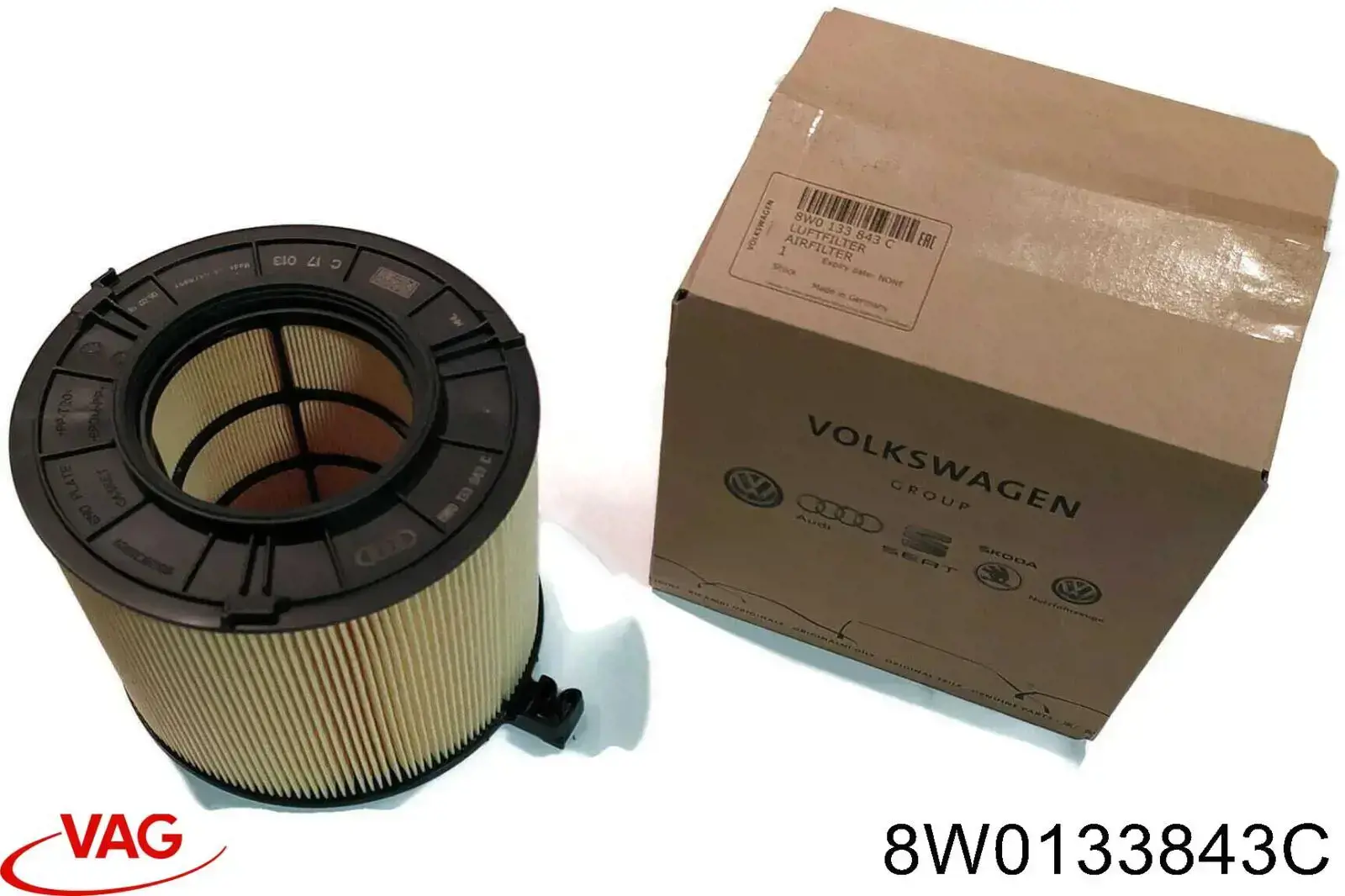 Фильтр воздушный VAG 8W0133843C