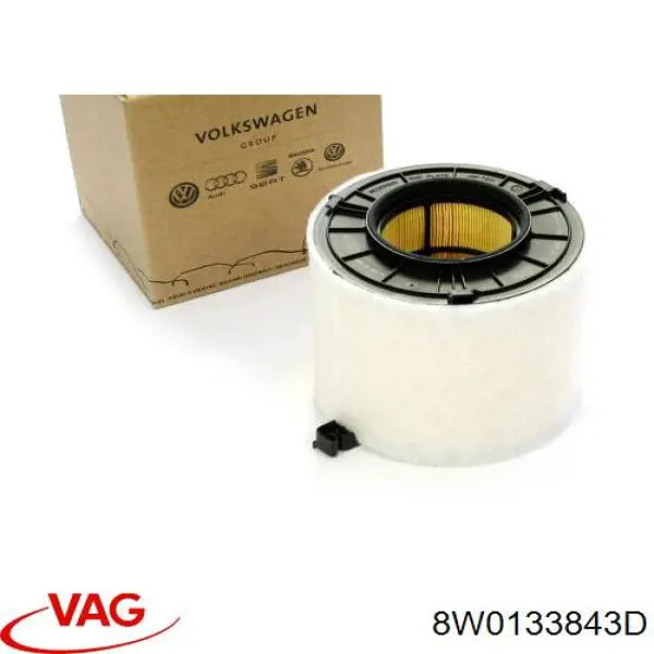 8W0133843D VAG filtro de ar