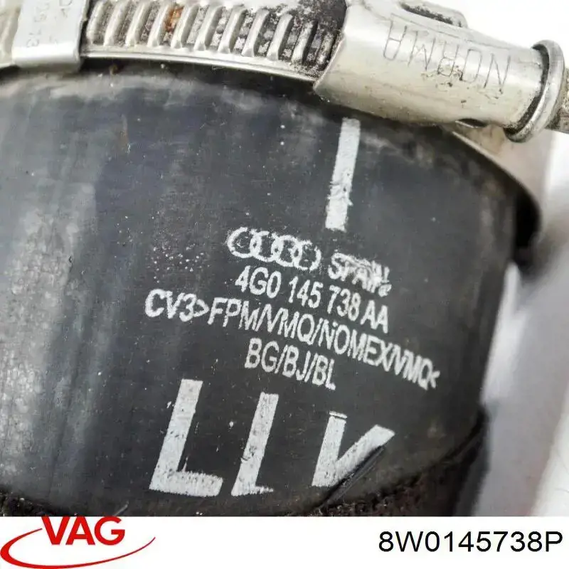 Купить 8W0145738P VAG Патрубок интеркулера