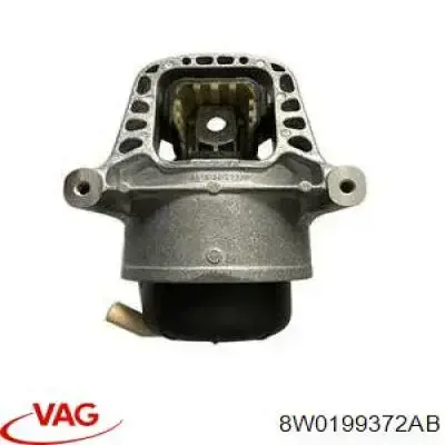8W0199372AB VAG coxim (suporte direito de motor)