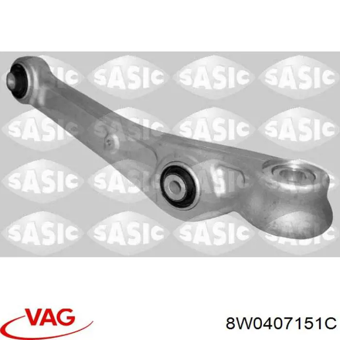 8W0407151C VAG braço oscilante inferior esquerdo de suspensão dianteira