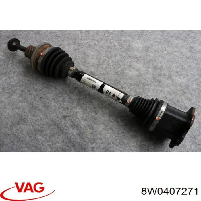 Полуось передняя 8W0407271L VAG