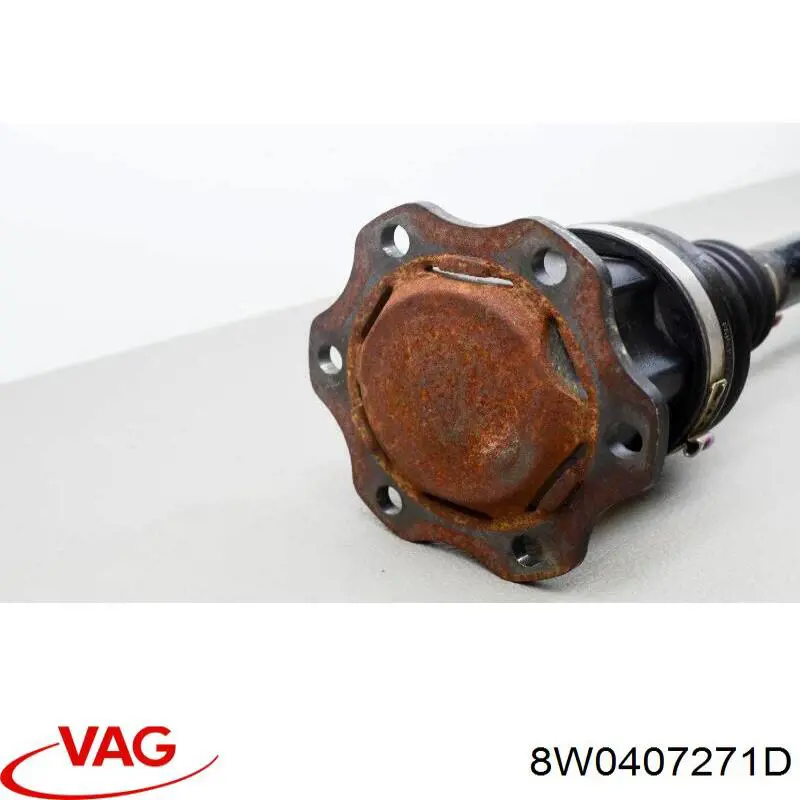 Полуось передняя 8W0407271D VAG